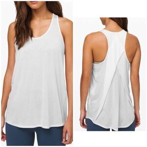 🍋NWT Lululemon Essential Tank *Pleated- White/ Size 12